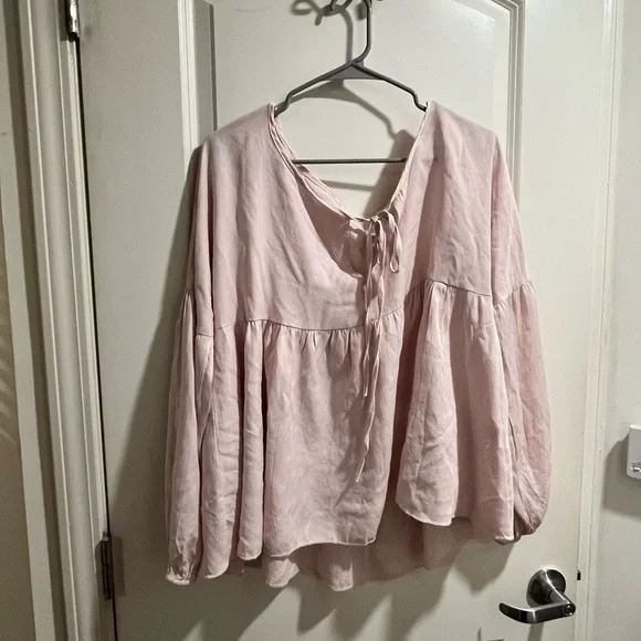 Pink Women's Top-Babydoll Tunic - Picture 4 of 5